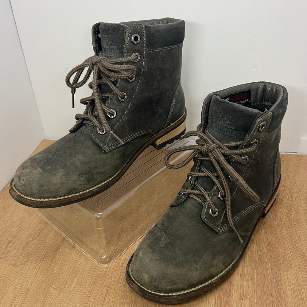 Kodiak Jaya Waterproof Boots Womens 8.5 Gray Leather Lace Up 419189GY Fall